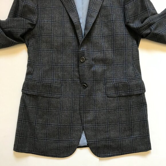 Sartoria Partenopea Napoli Sport Coat Jacket Mens 52 40 Gray Blue Two Button - Picture 7 of 12